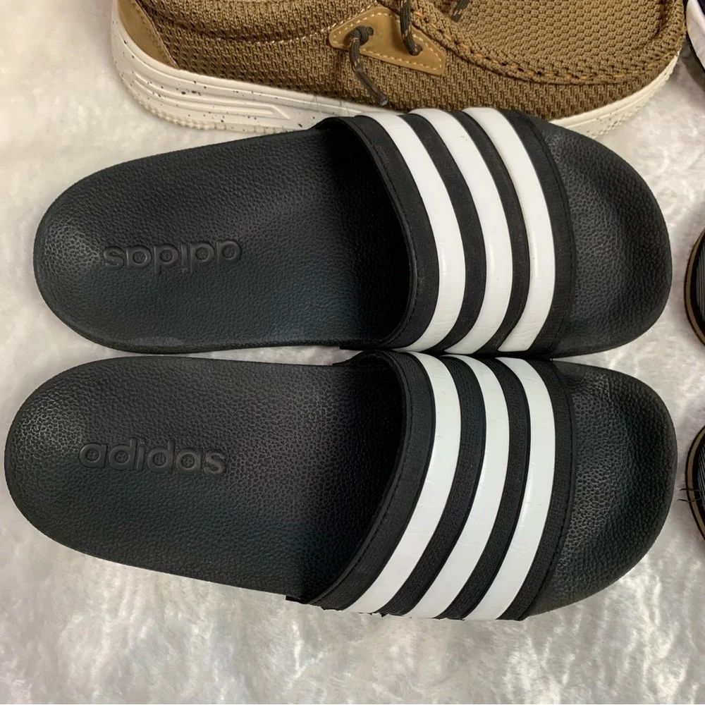 ADIDAS, NIKE, Billabong, Hey Dude style shoe lot- boys size 3